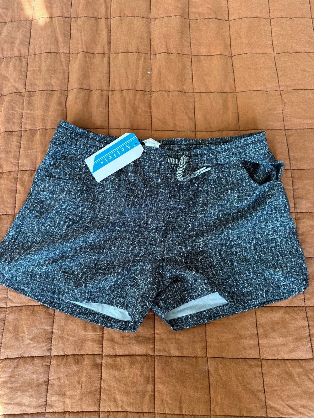 Actleis Heather Gray Drawstring Shorts